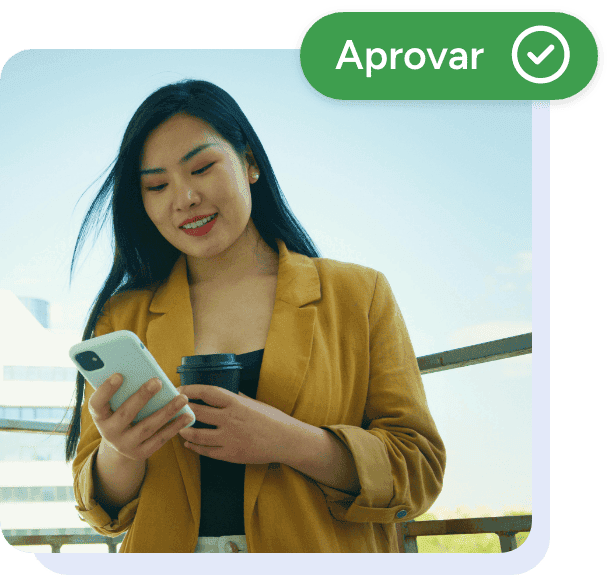Sua equipe pode aprovar despesas em tempo real, sem a necessidade de acumular relatórios mensais.